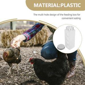 루틴 치킨 급이기 투명 자동 상자 소형 가금류 메추라기용 호환 간편 세척  디자인 곡물