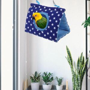 새해먹 앵무새 케이지 걸이형 따뜻  면 은신처 작은 새들  수면 침대 카나리아 코카티엘