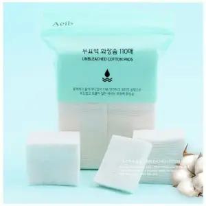 [에스에스_62]클렌징솜 무표백화장솜 토너 스킨솜 100매 1P