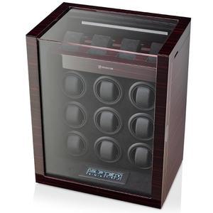 타임큐브 9 4개의 수납 슬롯과 실내 있는 와인더 조명이 시계