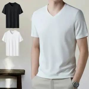 여름 아이스 브이넥 이너 데일리 반팔티 BM-073