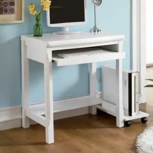 가구산책 화이트 원목 심플 컴퓨터책상 입식PC테이블 B2144