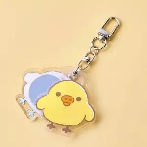 리락쿠마 베이직 키링거울 키이로이토리 핸드폰장식 키고리 선물 예쁜인형 캐릭터