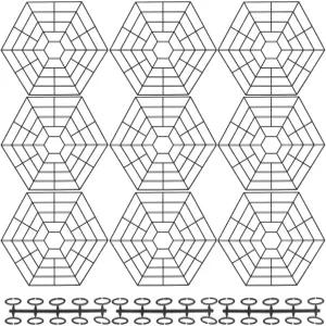 연못 그물망 떠다니는 경비대 플라스틱 물고기 덮개 코이 보호대 왜가리 고양이 까마귀 바닷새 10개 커넥터