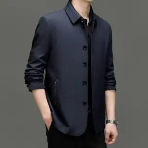 크리링 남성 남친 코트 트렌치 칼라 캐주얼 봄가을 하프 KKE3