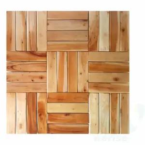 위라이즈 마호가니 마루 바닥재 12P 베란다마루바닥 나무바닥재