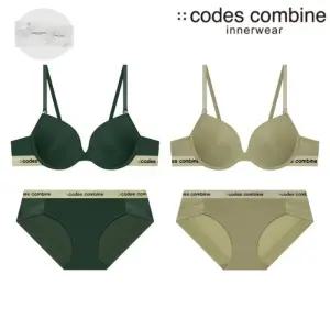 매장정품 CODES COMBINE 코데즈컴바인 여성 데일리 [와이어브라팬티] 2세트 (CEWBRBP961DGRKH) 1318862