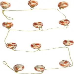 골드 코드 매트 실버 마감 코랄 컬러의 크리에이티브 코옵 에칭 머큐리 유리 공 장식 화환