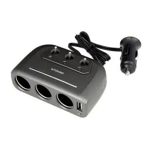 시거잭 삼진 제노바 USB 스위치 3구 소켓 / 멀티소캣 시가잭