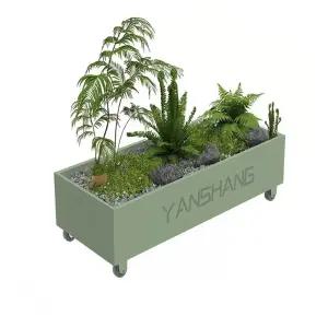 바퀴달린 플랜트박스 대형 플랜트 베란다 화분 직사각