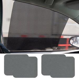 PACLVIO 4PCS 차량 측면 창문 선쉐이드, 태양 눈부심 열 자외선 차단을 위한 정적 접착 자동 그늘막 스티커, 재사용 가능한 세탁 선쉐이드 필름, 대부분의 차량을 범용 자동