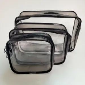 파우치 미니 3종 사각 투명 여행용 화장품 세트 백