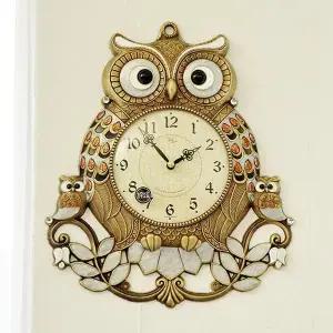 [하프클럽/셀러허브]데일리데코 로티나 부엉이 단면 벽시계