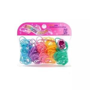 Rainbow 레인보우 미니 컬러플 머리고무줄 머리끈 고무줄 헤어끈 머리근