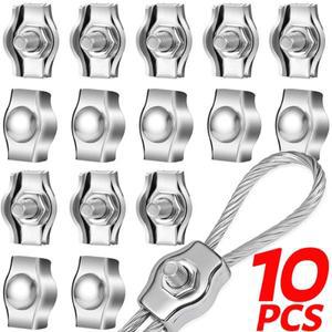 M2-M6 스테인레스 스틸 와이어 로프 싱글 클램프 헤비 듀티 볼트 케이블 고정 커넥터 패스너 하드웨어 액세