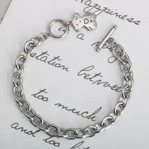 써지컬스틸 곰돌이참 체인 남녀공용 팔찌 체인팔찌 써지컬스틸 팔찌체인 남자팔찌