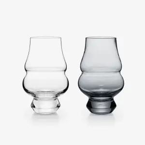 birthmark 더블벨리 위스키잔세트 크리스탈 글라스 핸드메이드 술잔 양주 2p