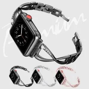 애플워치큘리큐빅스트랩 슬림 체인 거치대 케이스 애플워치스트랩 스마트워치