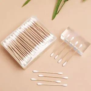 [셀러에이드]나무 면봉 200개입 샤워 일회용 순면 귀이개