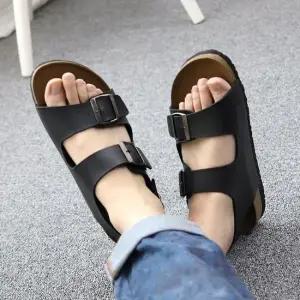 남성 국산 투 버클 샌들 학생 스트릿 직장인 캐주얼화 남성샌들 남자샌달 남성샌달