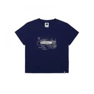 코닥 브리즈 라이트 컬러필름 크롭 티셔츠 우먼 NAVY 367912