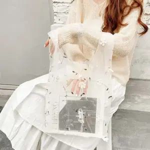 플라워 장바구니 봄 여름 데일리 에코백 가방 쇼퍼백