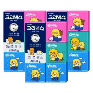 크리넥스 미니 카카오 프렌즈 티슈 230매x6개입 3팩