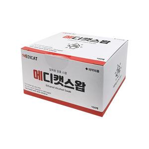 알콜 소독 에탄올 알콜스왑 일회용 1박스 100매