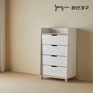 [장인가구]원더 안방 드레스룸 원목 4단 옷서랍장 800