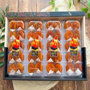 상주곶감/ {햇} 반건시 -5호   3.2kg  ( 4팩 :  80g 내외 )      명품 반건시/ 곶감선물세트  {황금 보자기}