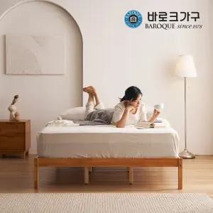 에스트 헤드리스 원목침대 프레임 Q_매트제외_착불배송