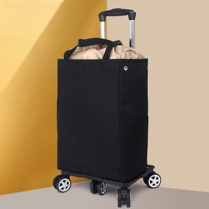 바퀴달린 장바구니 시장가방 마트쇼핑카트 캐리어 접이식 장보기 바퀴 카트 시장 바구니