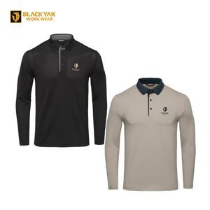 블랙야크 S-긴팔폴로티셔츠 무지 티셔츠 여름 기능성 카라 반팔 등산복 회사복 근무복 단체복
