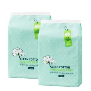 [메디플라워] 클린 코튼 엠보싱 화장솜 대용량 메가팩 1000매 x2