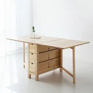 인터데코 접이식테이블 다용도테이블 자작나무 MK5658