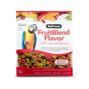 주프림 후르츠블렌드 대형 907g 뉴기니아 회색 아마존 마카우 앵무새 먹이