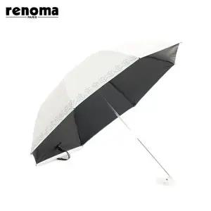 [레노마](의정부점)플라워 리프 패턴 자외선차단/차광율 99 암막 방풍 2단 수동 양우산 (우산 겸 양산) ...