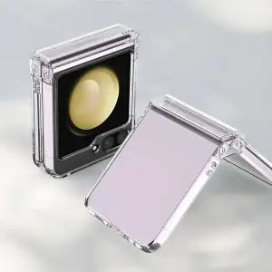 갤럭시 Z플립7 플립7 6 5 4 클리어 힌지보호 케이스 정품 TRY 투명 하드케이스 변색방지 코팅