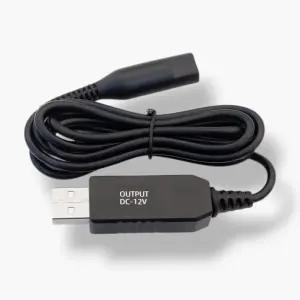 브라운 면도기 충전기 케이블 12V 호환 USB-A