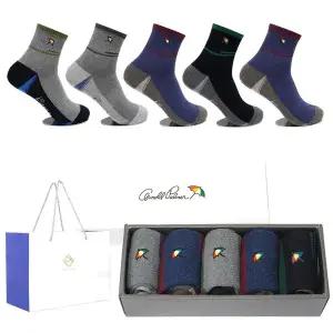 [아놀드파마] 남성양말선물세트 5족구성 AP5616 면양말 남자양말선물세트