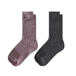 나이키 에브리데이 플러스 쿠션크루 장목 블랙 버건디 DQ6448-904