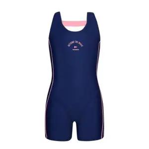 [롯데백화점]레노마 여아 배색 X백 4부 반신 수영복  GS2F861-NV