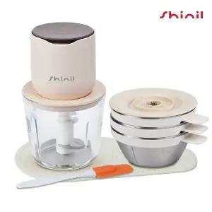 [신일전자]신일 미니 무선 3중칼날 멀티 다지기 초퍼 유리 스텐 C타입 충전 식기세척기 SFM-T100PKM