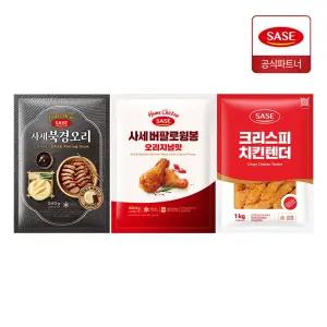 사세 버팔로윙봉 820g+ 북경오리 540g+ 크리스피 치킨 텐더 1kg