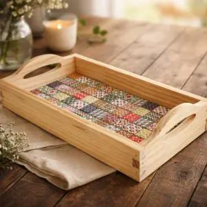 DIY 타일 우드트레이 손잡이 쟁반 반제품 만들기 DIY키트세트 목공체험수업