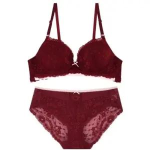 예스 여성 속옷 브리프 스포츠브라 와인 스트레치 레이스 브라 레이스팬티세트 YSWBA705YSWPA706