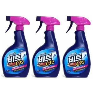 비트 O2 스프레이 얼룩제거제 500ml x 3개