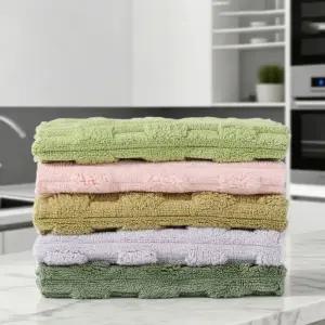 홈밸류언스 흡수력 좋고 도톰한 다용도 극세사 대나무 행주 색상랜덤 5장