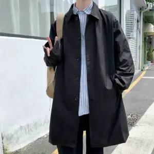 [퍼니메이커]남자 롱 자켓 트렌치 코트 블랙 베이지 정장 코디 남성아우터 남자가을자켓 남성가을자켓 남자
