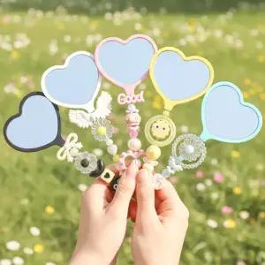 5인용 거꾸 하트 거울 꾸미기 만들기 세트 비즈 DIY 부자재 동대문 볼꾸 빗꾸 단체 기관 체험 활동 공예 재